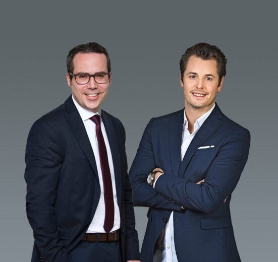 Verwaltungsrat der CONTINUUM AG mit Yannick Brunner (rechts) und Dr. Stefan Schneider (links)